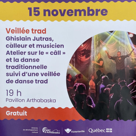 Atelier-conférence + Veillée de danse trad à Victoriaville