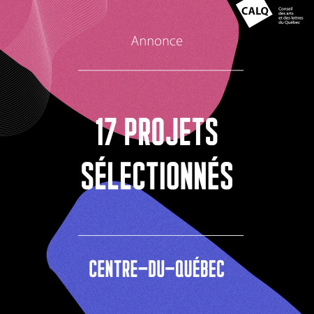Un soutien financier pour 17 projets artistiques  et littéraires au Centre-du-Québec